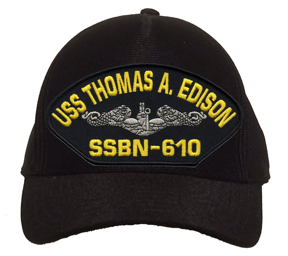 USS Thomas A. Edison SSBN-610 Silver Dolphin Cap