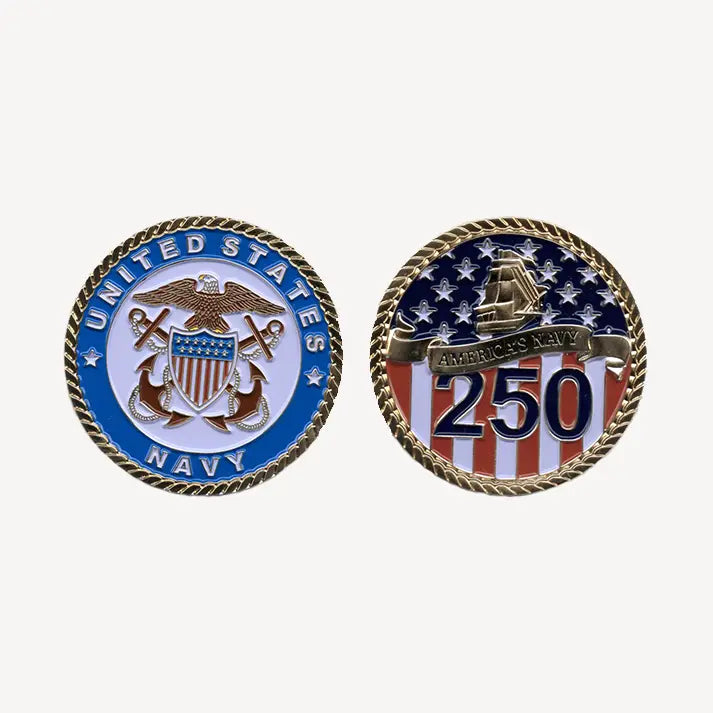 America's Navy 250 Years Challenge Coin (Officer Version)