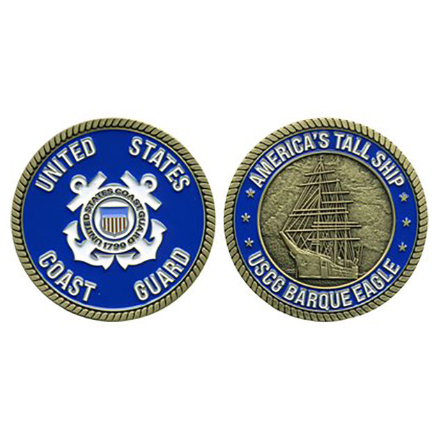 US Coast Guard "America's Tall Ship" USCG Barque Eagle Challenge Coin