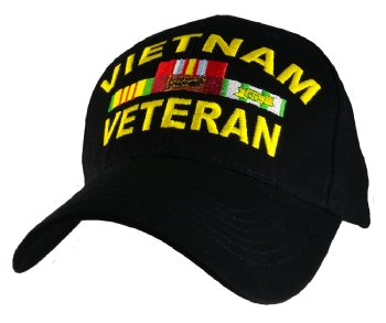 Vietnam Veteran Embroidered Cap