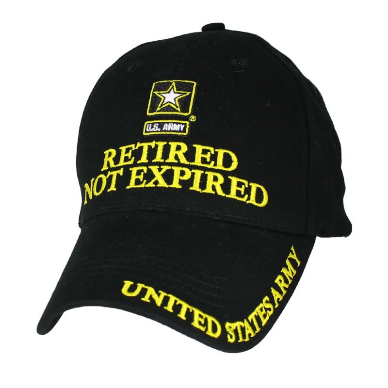Army Retired Not Expired Cap