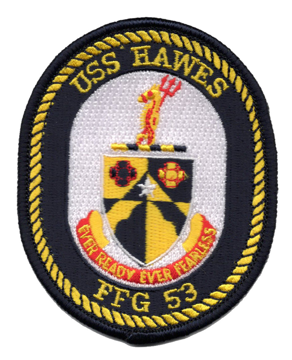 USS Hawes FFG 53 Iron On Patch
