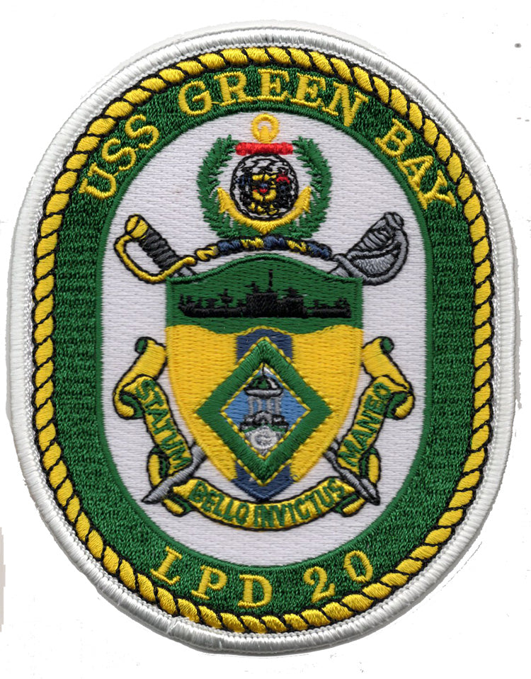 USS Green Bay LPD 20 Iron On Patch