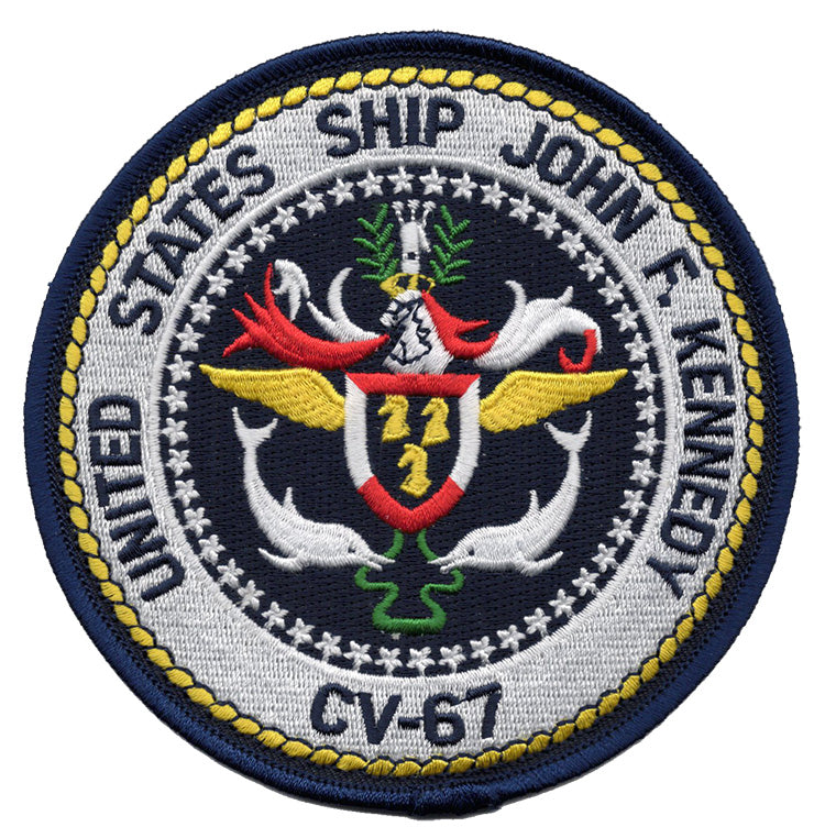 USS John F. Kennedy CV-67 Iron On Patch