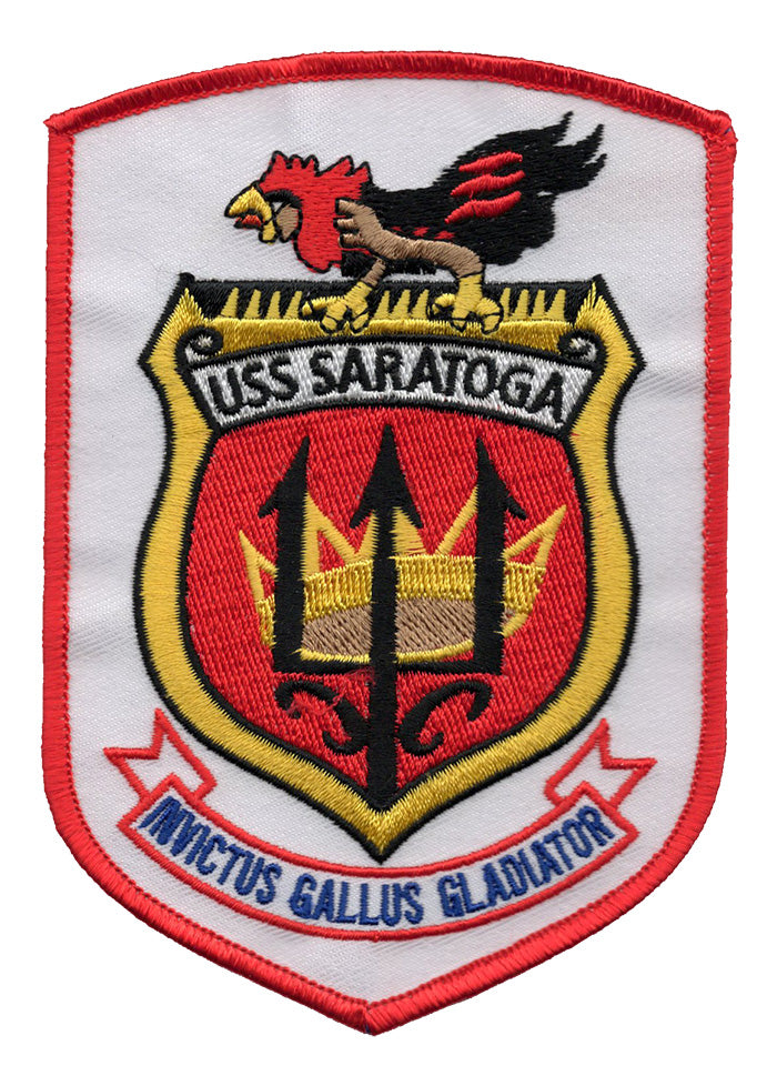 USS Saratoga CV-60 Iron On Patch