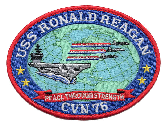 USS Ronald Reagan CVN-76 Iron On Patch