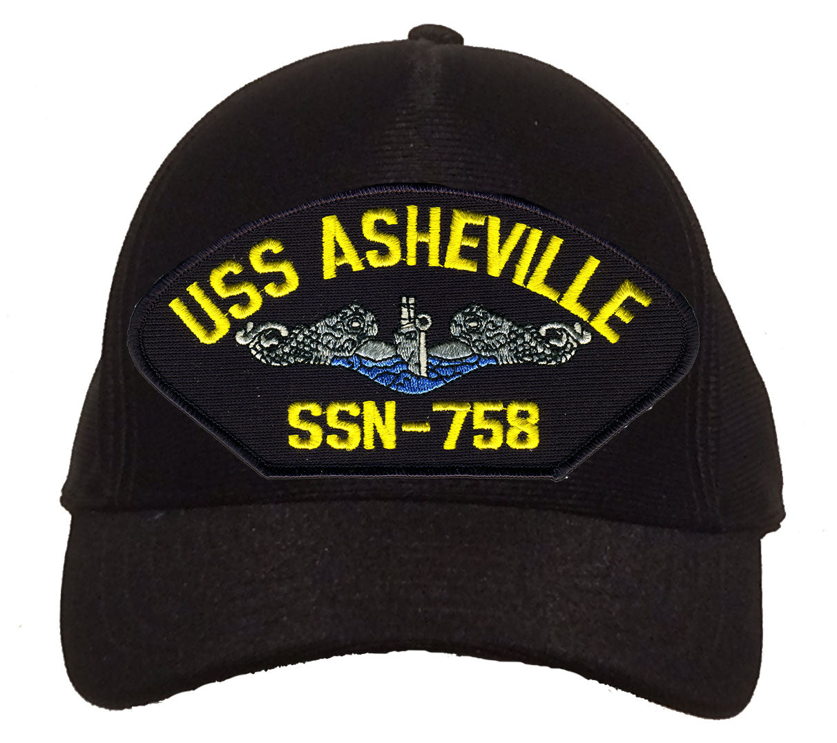USS Asheville SSN-758 Blue Water (Silver Dolphins) Cap