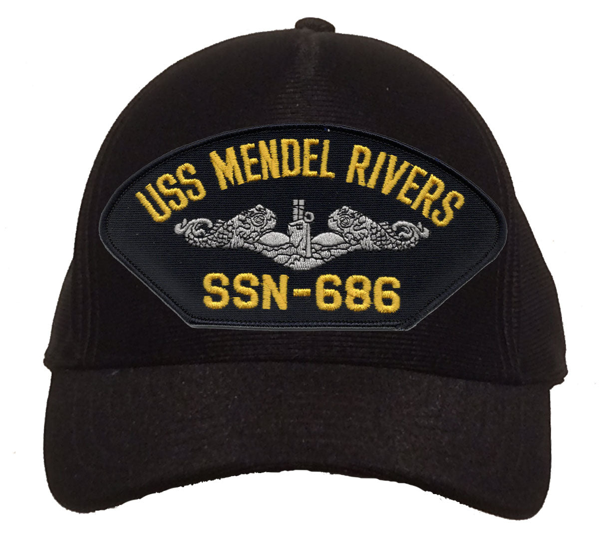 USS Mendel Rivers SSN-686 Silver Dolphins Cap