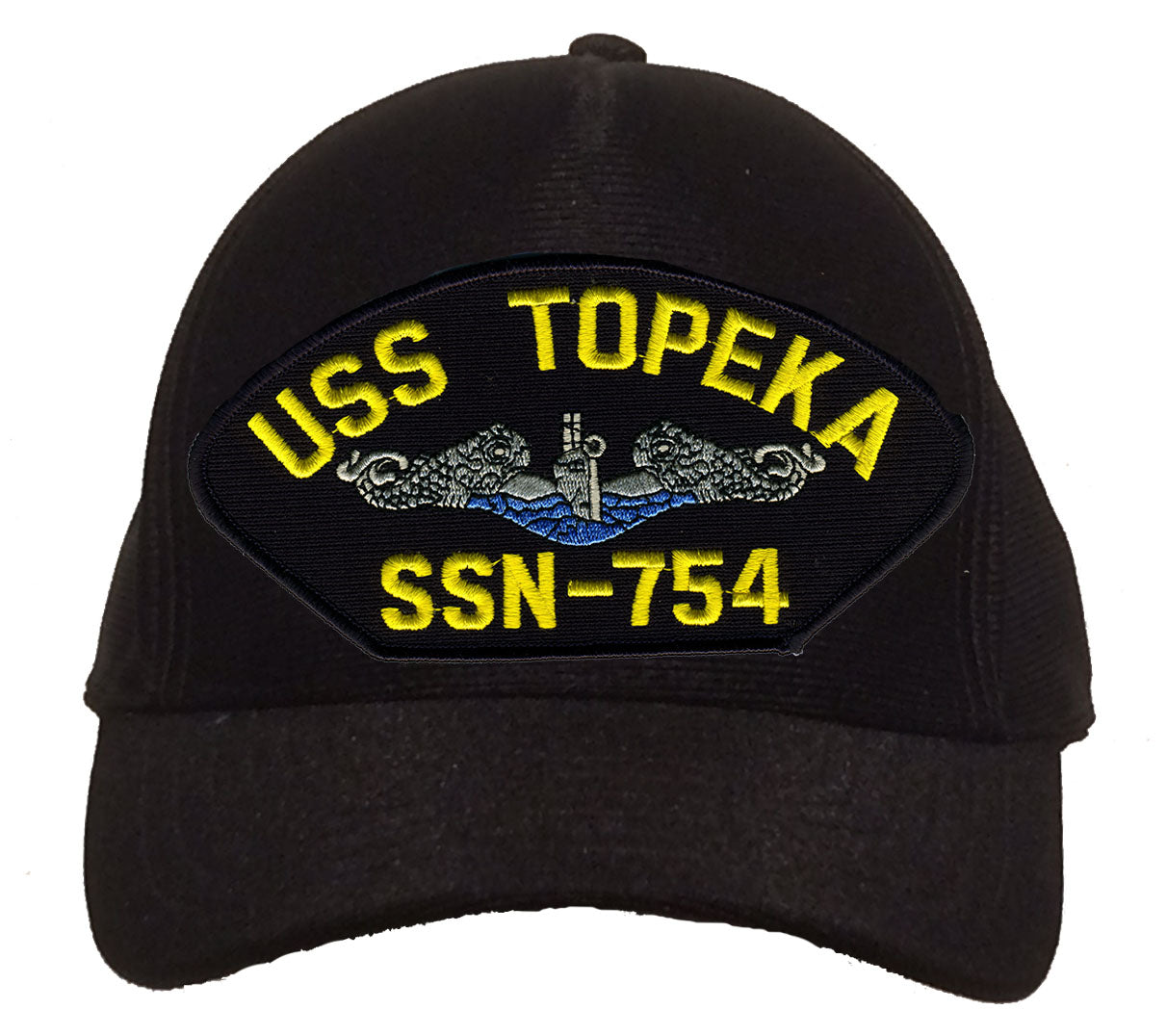 USS Topeka SSN-754 Blue Water (Silver Dolphins) Cap