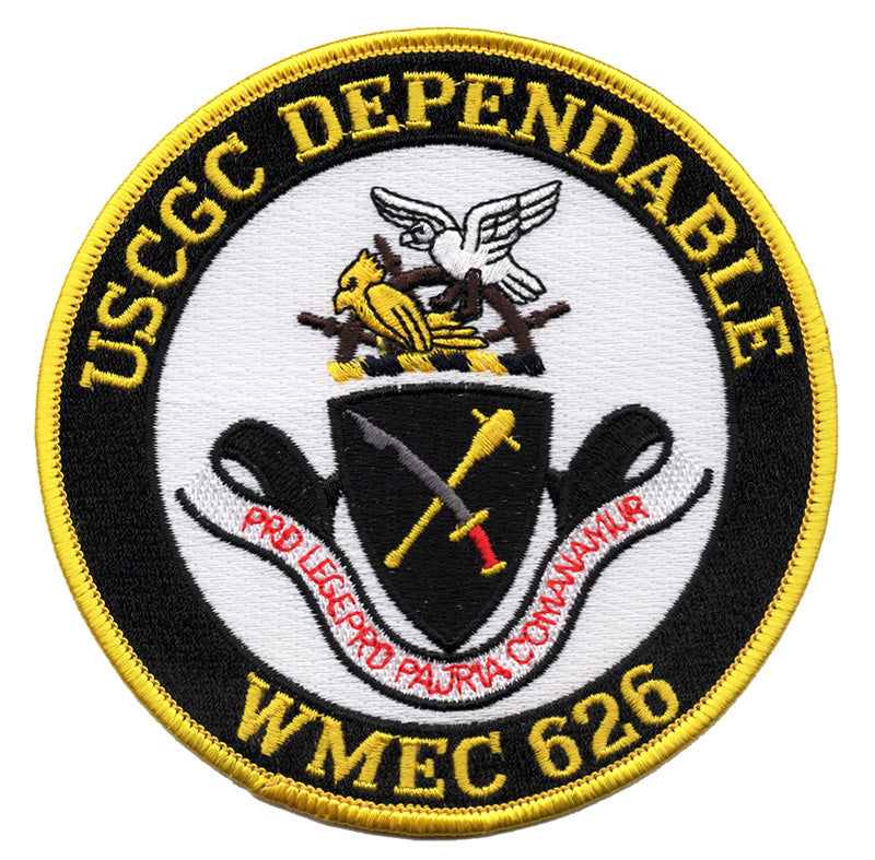 USCGC Dependable WMEC 626 Iron on Patch