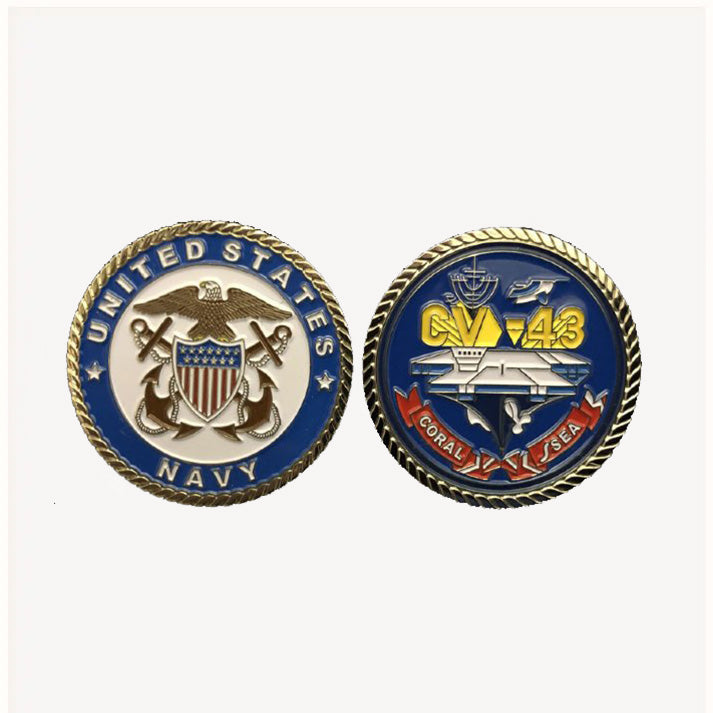 USS Coral Sea CV-43 Challenge Coin (Officer Version)