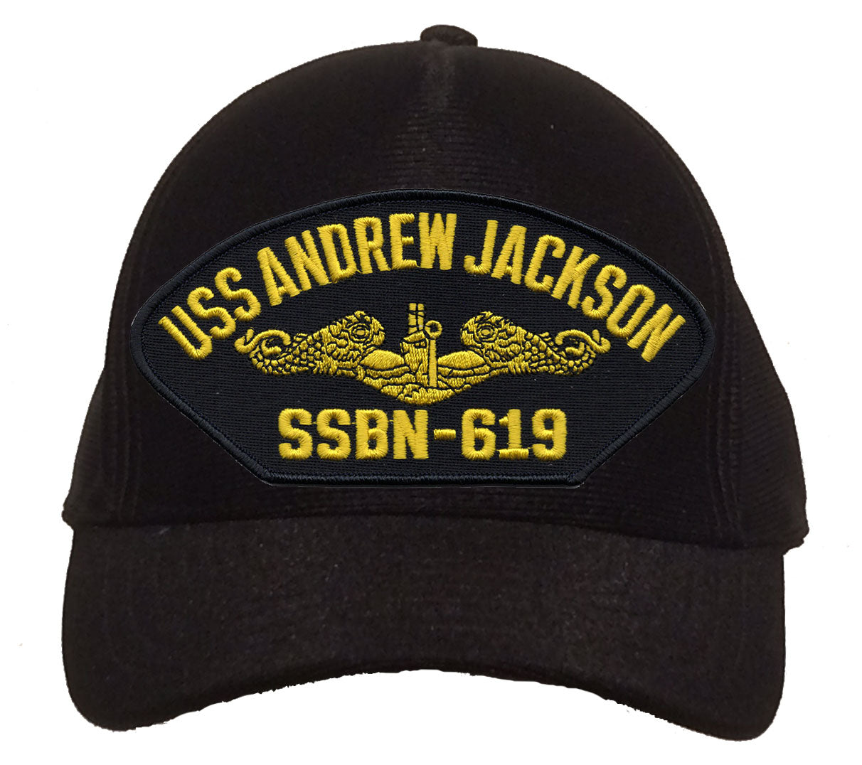 USS Andrew Jackson SSBN-619 Gold Dolphins Cap