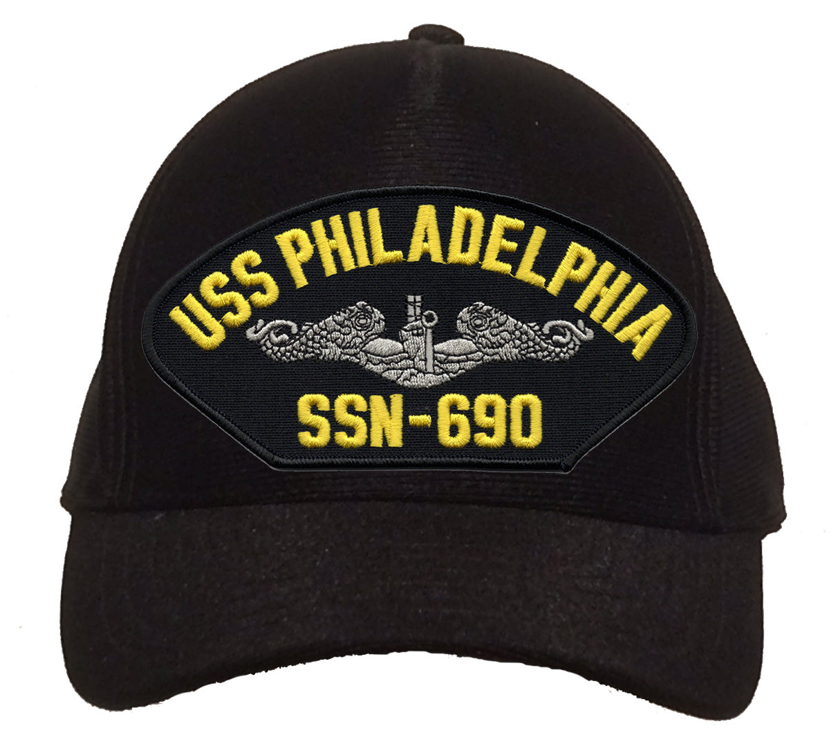USS Philadelphia SSN-690 Silver Dolphins Cap