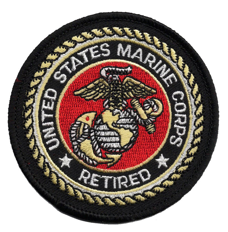 United States Marine Corps Retired Iron On Patch