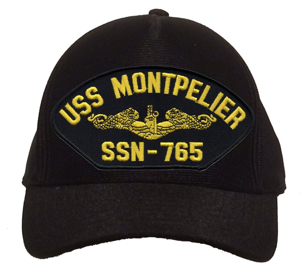 USS Montpelier SSN-765 Gold Dolphins Cap