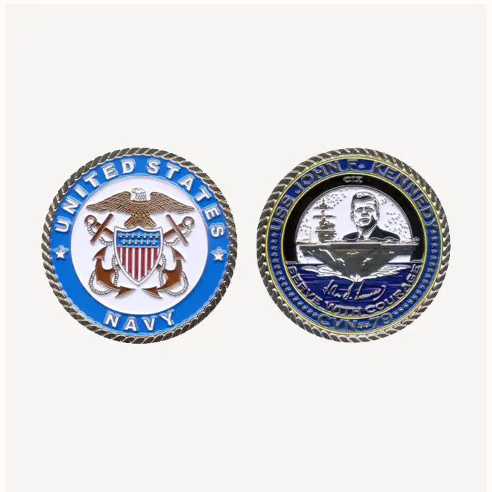 USS John F. Kennedy CVN 79 Challenge Coin (Officer Version)