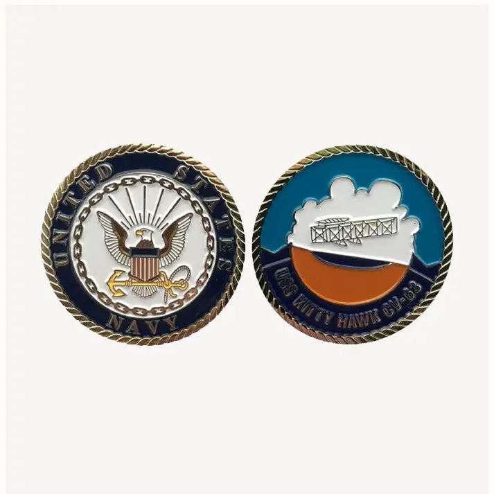 USS Kitty Hawk CV 63 Challenge Coin (Enlisted Version)