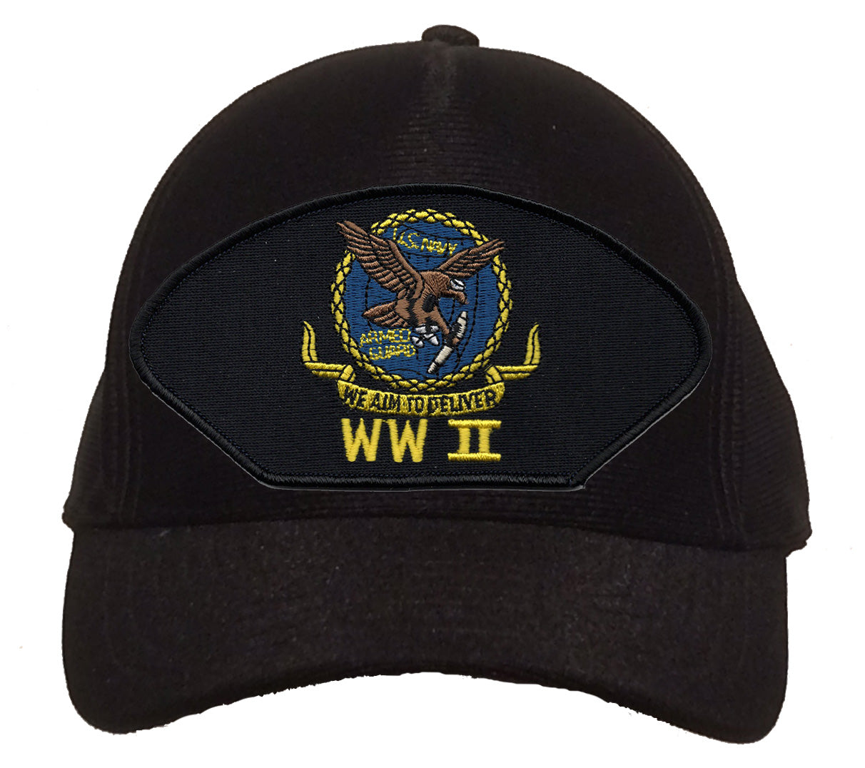 US Navy Armed Guard We Aim to Deliver WW II Cap