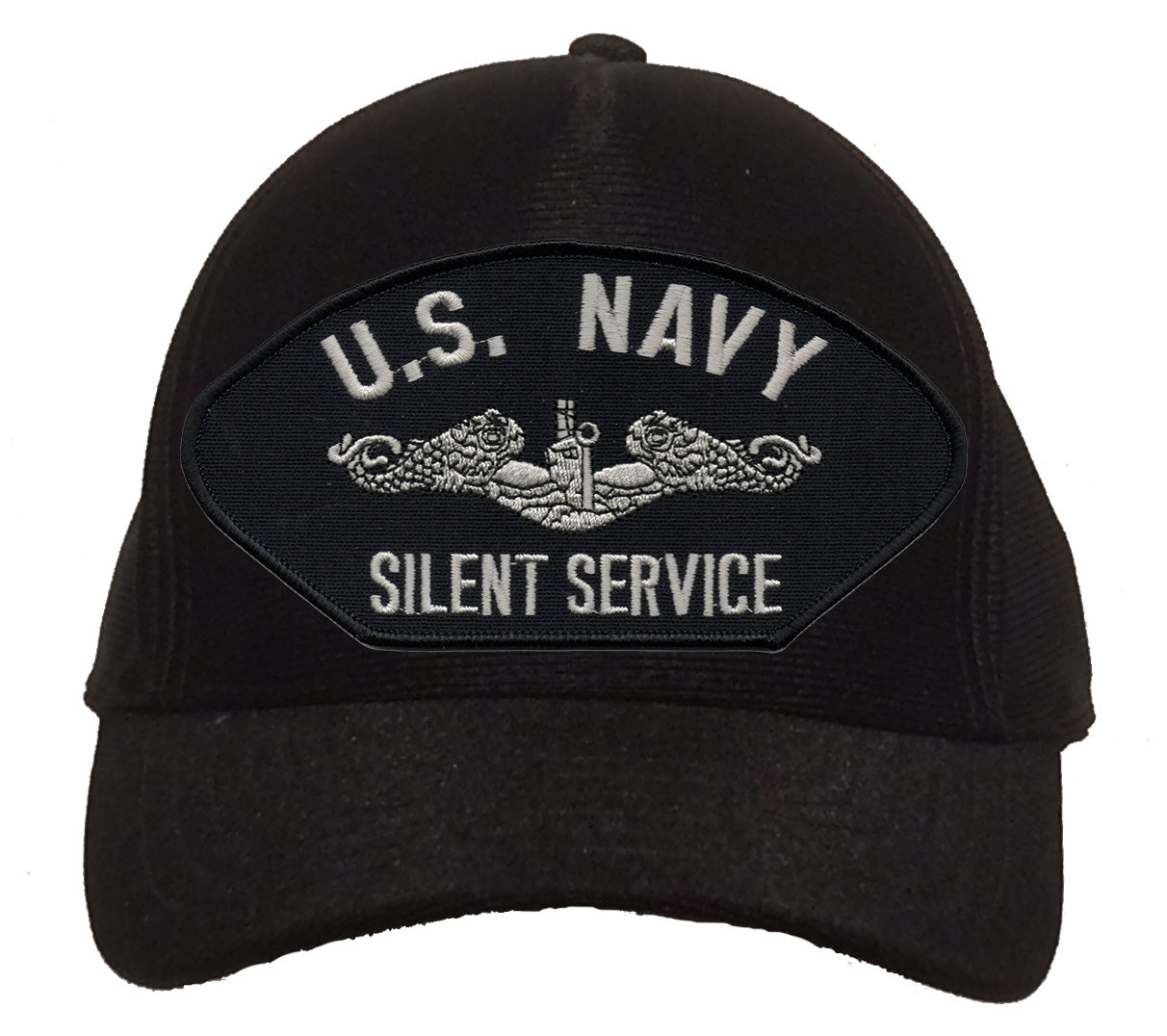 US Navy Silent Service Silver Dolphins Cap