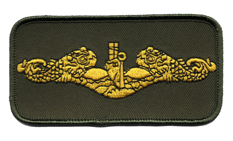 Submarine Officer Tab Iron On Patch