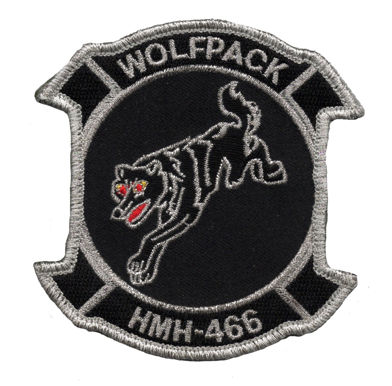 HMH-466 Wolfpack Hook and Loop Patch