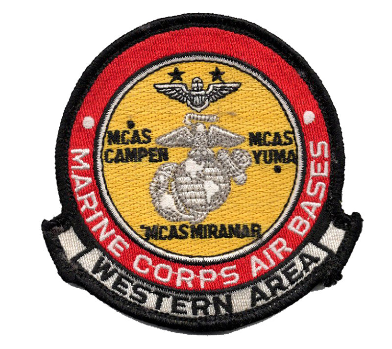 Marine Corps Air Base Western Area (2 Stars) Hook and Loop Patch