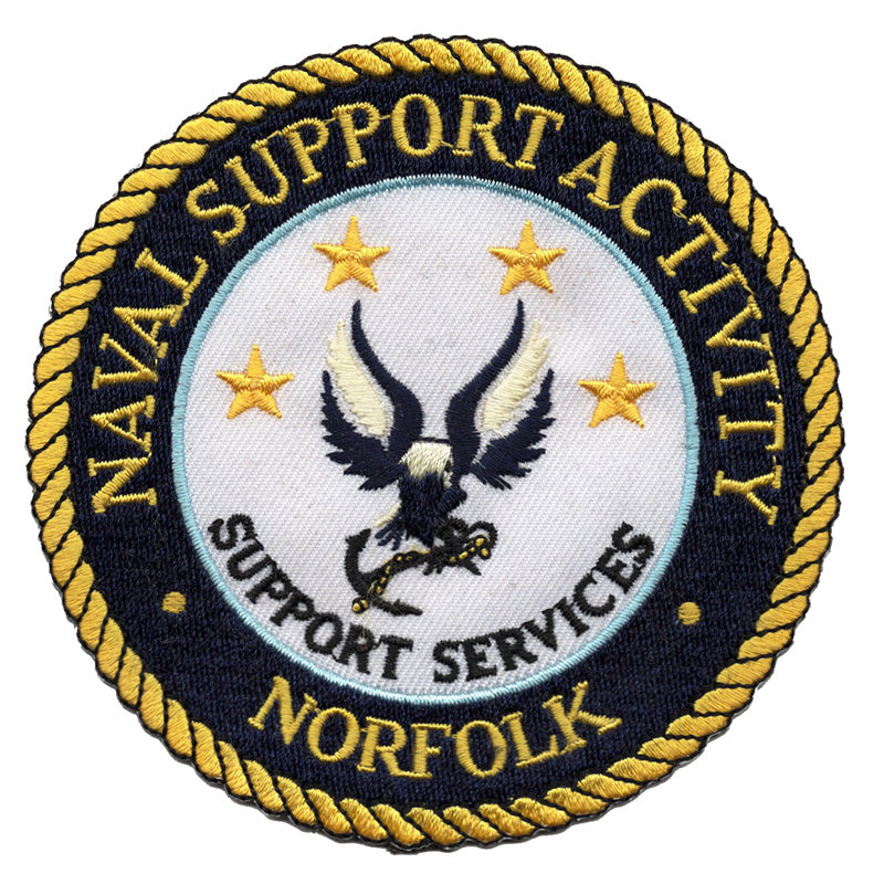 Naval Support Activity Norfolk Iron On Patch