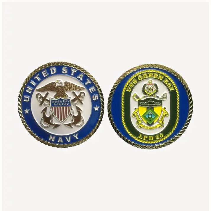 USS Green Bay LPD 20 Challenge Coin (Officer Version)