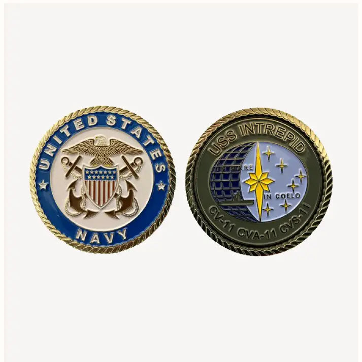 USS Intrepid CV/CVA/CVS 11 Challenge Coin (Officer Version)