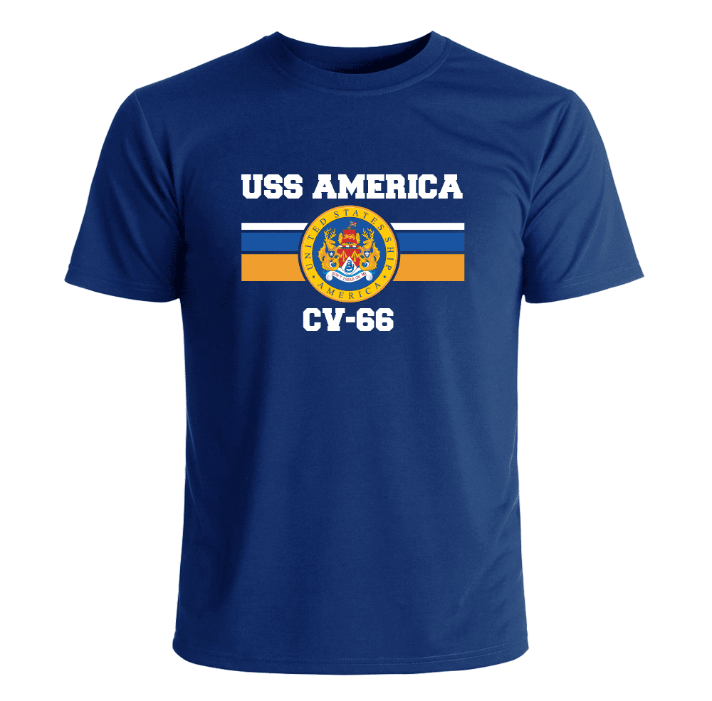 USS America CV-66 Crest T Shirt
