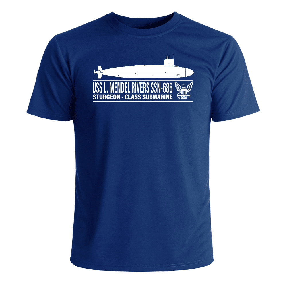 USS L Mendel Rivers SSN-686 T-Shirt