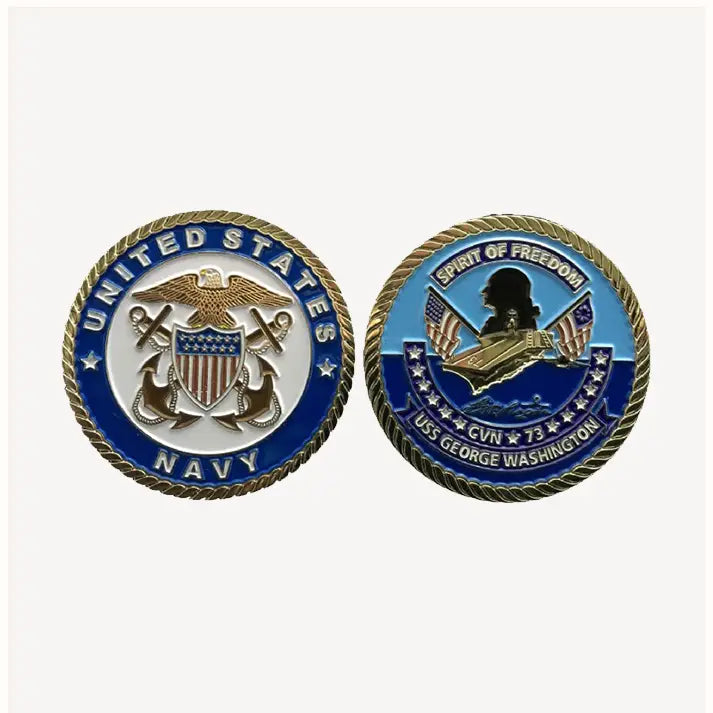USS George Washington CVN 73 Challenge Coin (Officer Version)