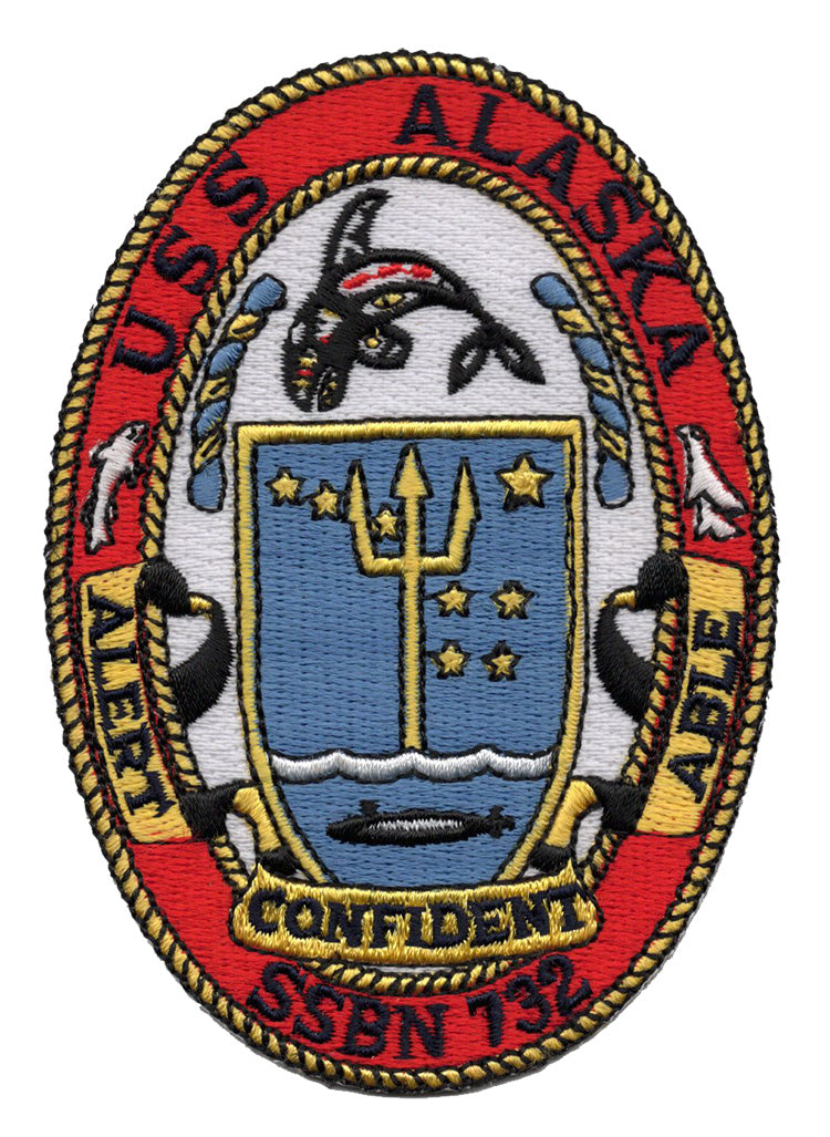 USS Alaska SSBN 732 Iron On Patch