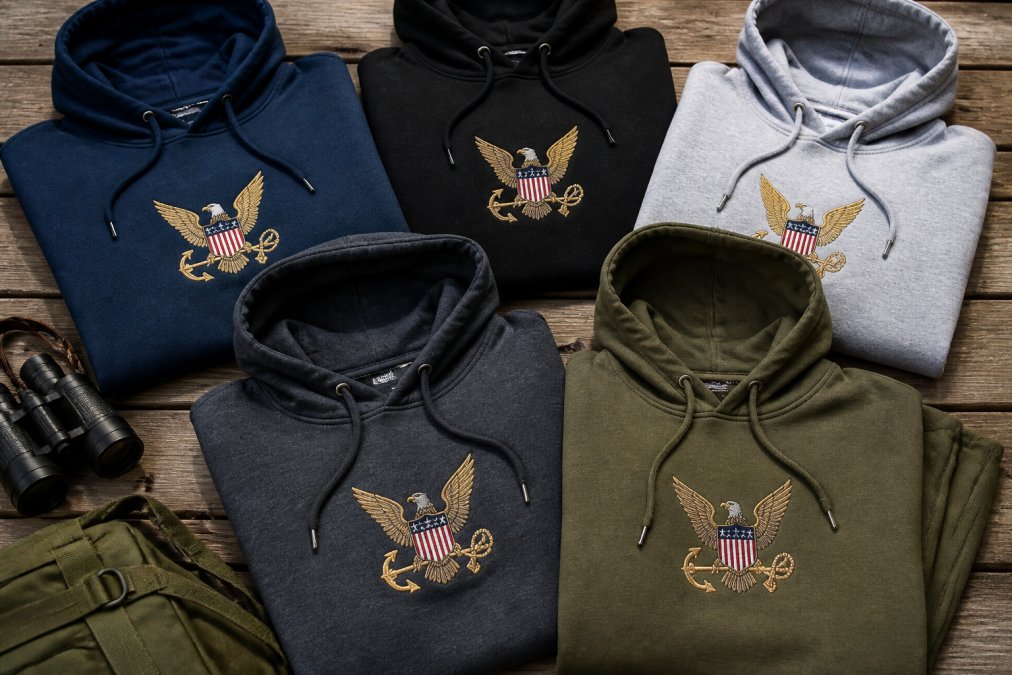 5 Top Rated Navy Veteran Hoodies With Eagle Emblem