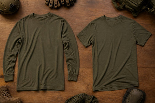 Army Long Sleeve vs Short Sleeve Shirts for Winter