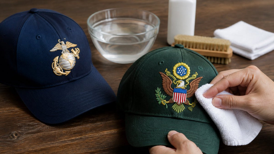 How to Clean Embroidered Military Hats Without Damage