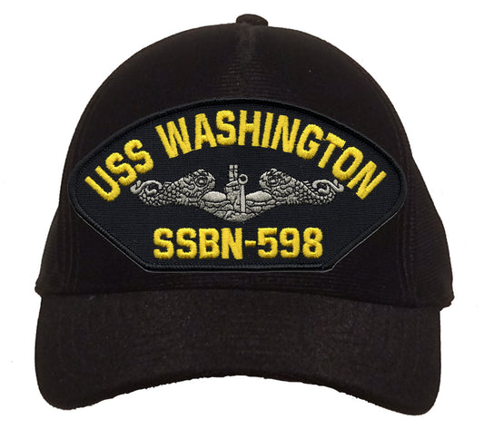 USS Washington SSBN-598 Silver Dolphin Cap