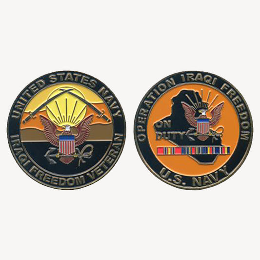 On Duty Navy OIF Challenge Coin