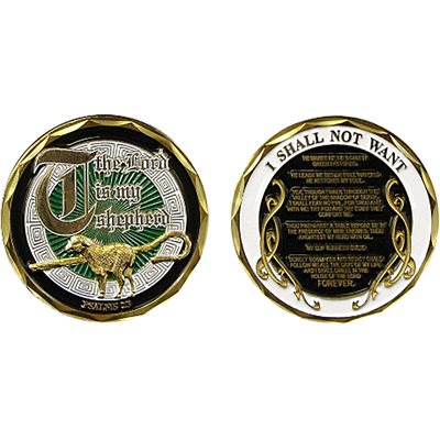 Psalms 23 Challenge Coin