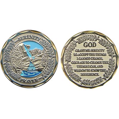 Serenity Prayer Challenge Coin