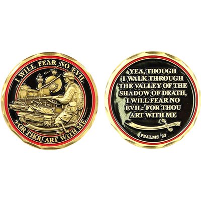 Fear No Evil (Psalms 2:3) Challenge Coin