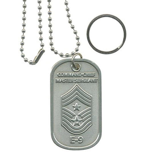 US Air Force Command Chief Master Sergeant E-9 Dog Tag/Keychain