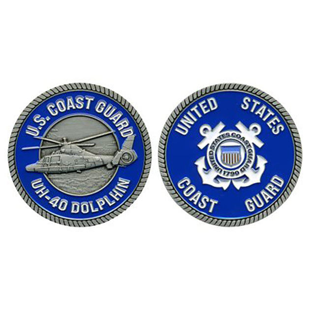 US Coast Guard "UH-40 Dolphin" Challenge Coin