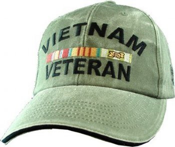 Vietnam Veteran Embroidered Cap