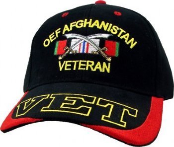 OEF Afghanistan Vet Embroidered Cap