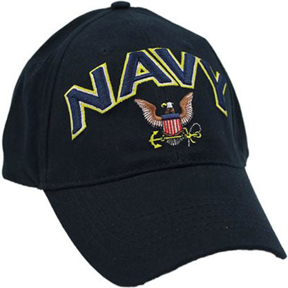 Navy Cap with 3D Lettering