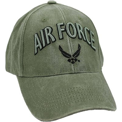 United States Air Force Cap with 3D Lettering OD Green