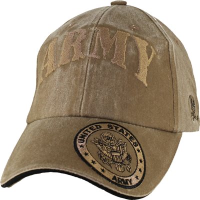 ARMY CAP W/SEAL LOGO (COYOTE BRN)