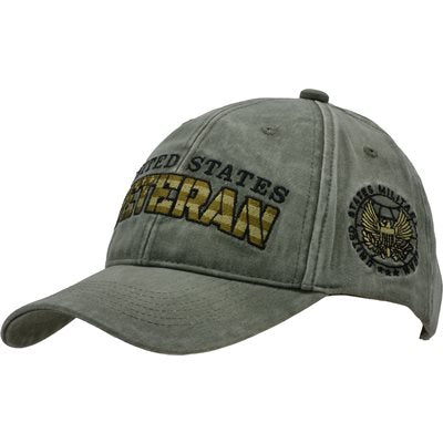 US Flag Veteran Embroidered Cap