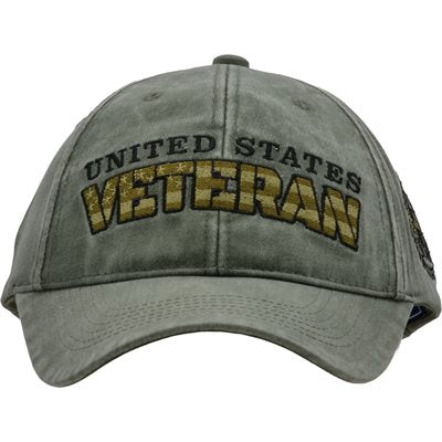 US Flag Veteran Embroidered Cap